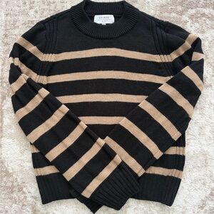 La Ligne Jack Black and Tan Striped Sweater
